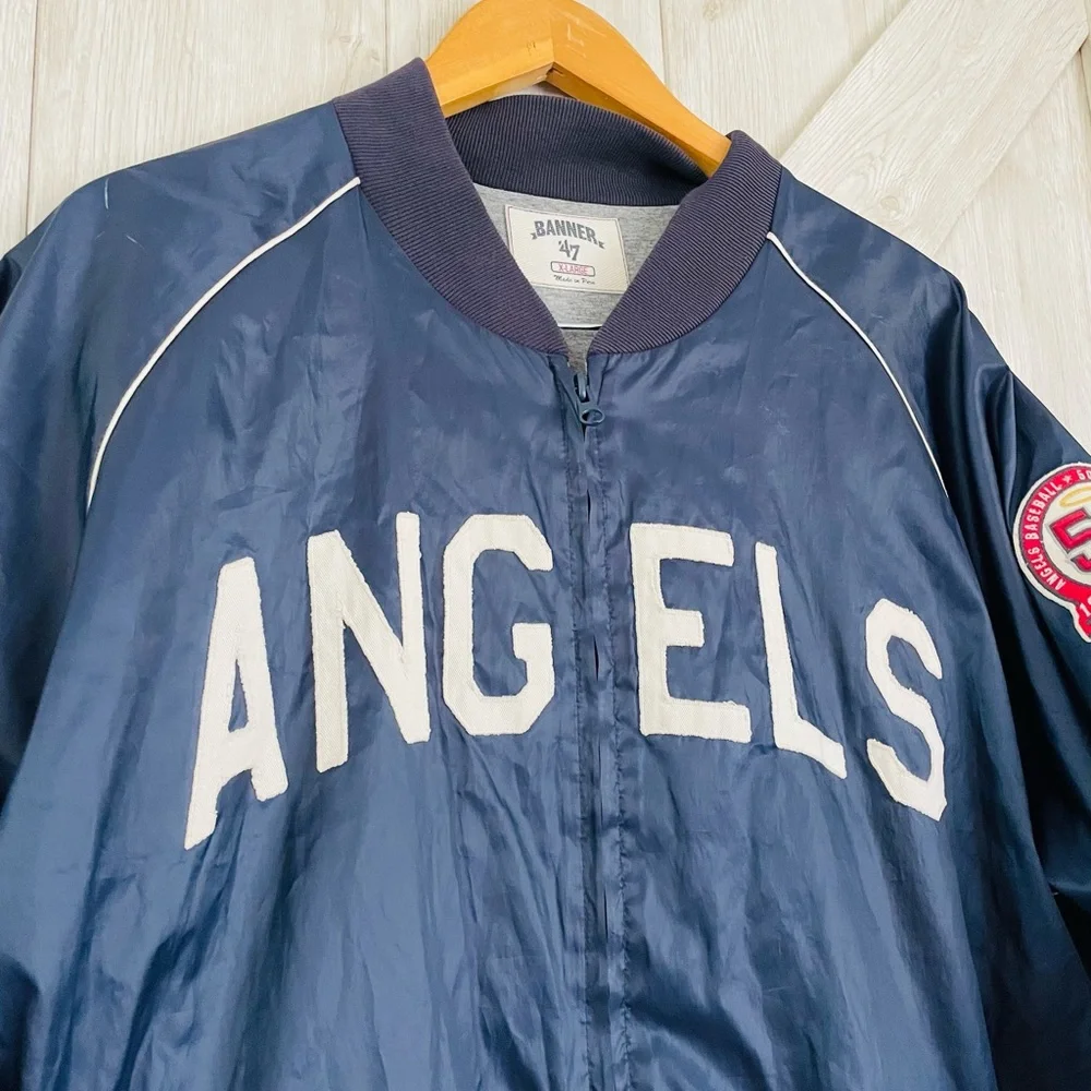 Vintage Angels Navy Bomber Jacket by LA Angels